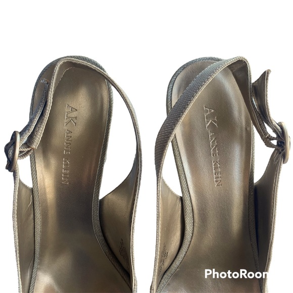 AK Anne Klein Womens Toe Slingback Akessa Light Gold - Picture 6 of 12